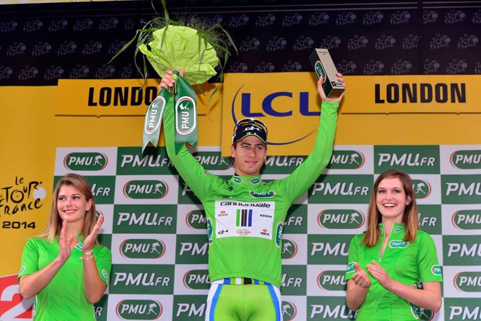 Culture Sport Peter Sagan maillot vert Londres 2014