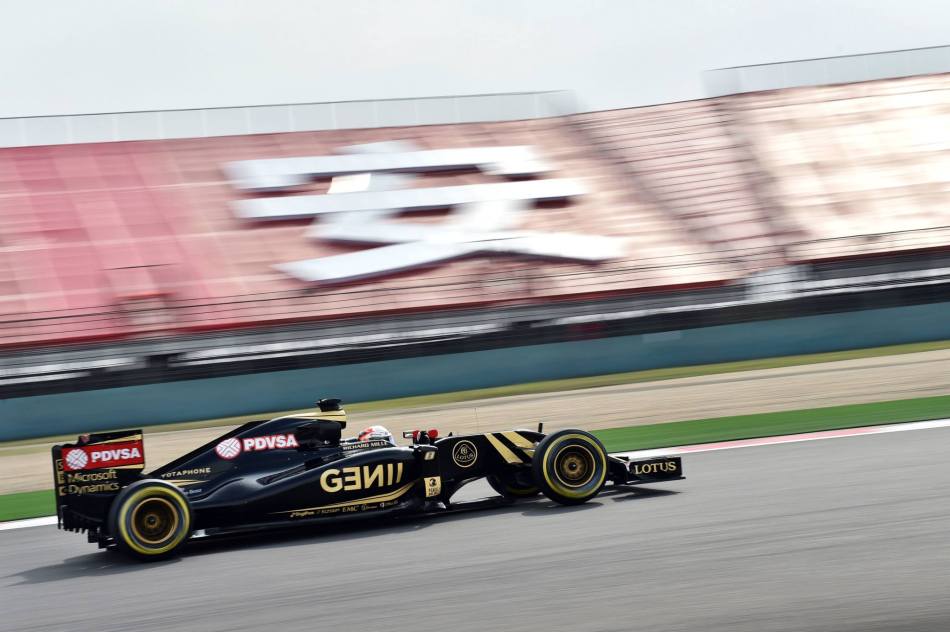 Romain Grosjean (Lotus) en route vers les points